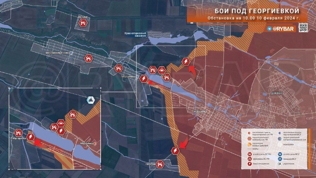 Битва за Георгиевку: успешный рывок в центре населенного пункта