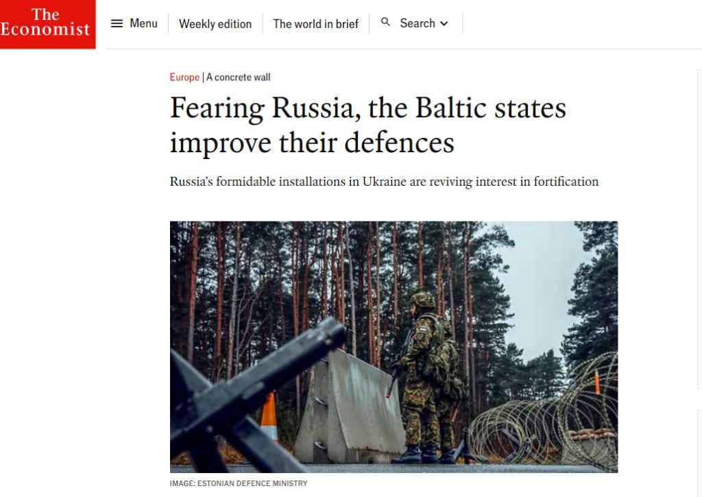 Прибалтика возводит оборонительные сооружения от России — The Economist
