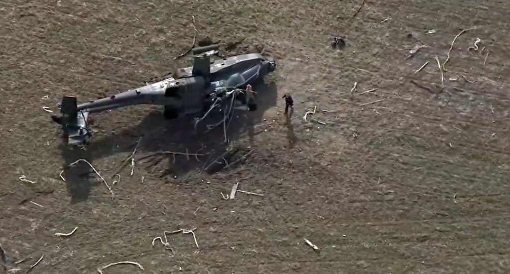 На западе Иордании потерпел крушение AH-64 Apache Национальной гвардии штата Юта