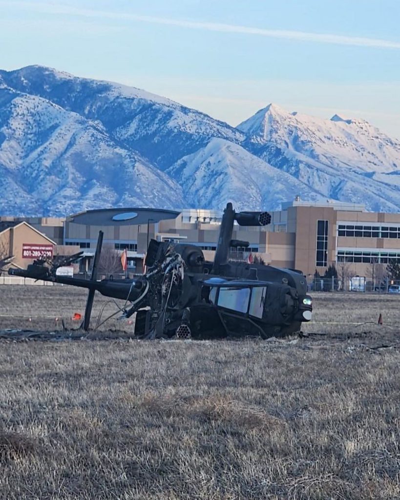 Ударный вертолет AH-64 Национальной гвардии США потерпел крушение в штате Юта