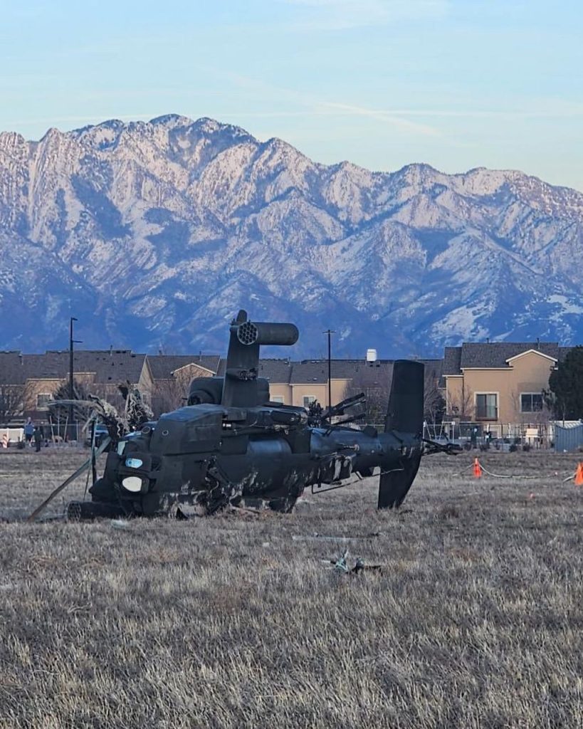 Ударный вертолет AH-64 Национальной гвардии США потерпел крушение в штате Юта