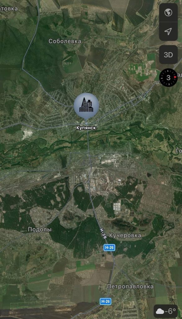Харьковское направление (район н.п. Купянск) 16.02 22:30