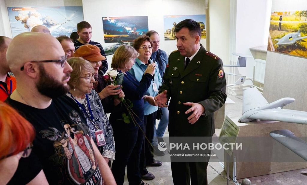 Открытие выставки трофейных БПЛА ВСУ в Военно-историческом музее артиллерии, инженерных войск и войск связи в Санкт-Петербурге