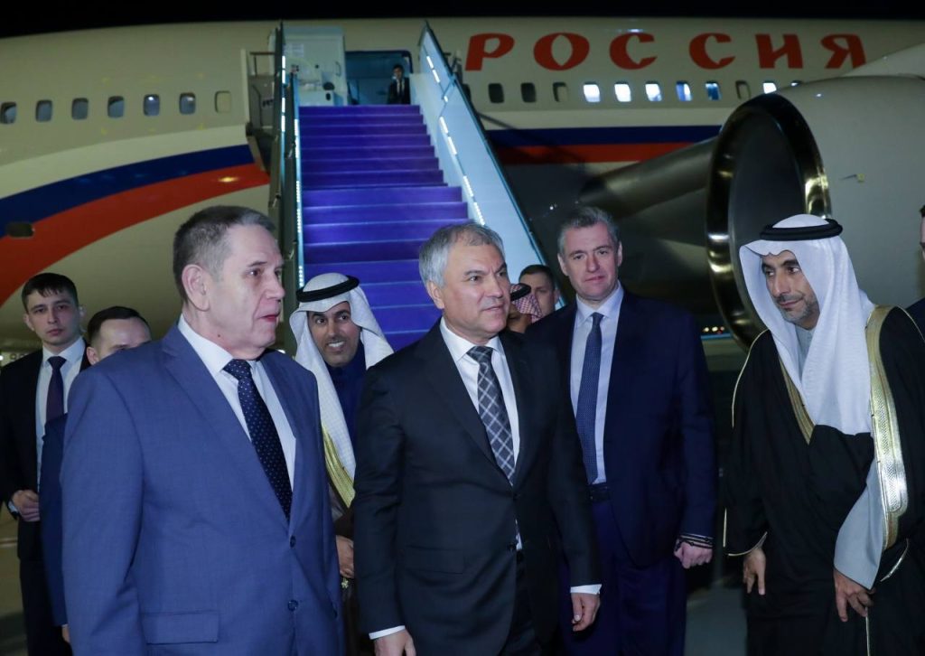 Володин с делегацией Госдумы прибыл в Саудовскую Аравию