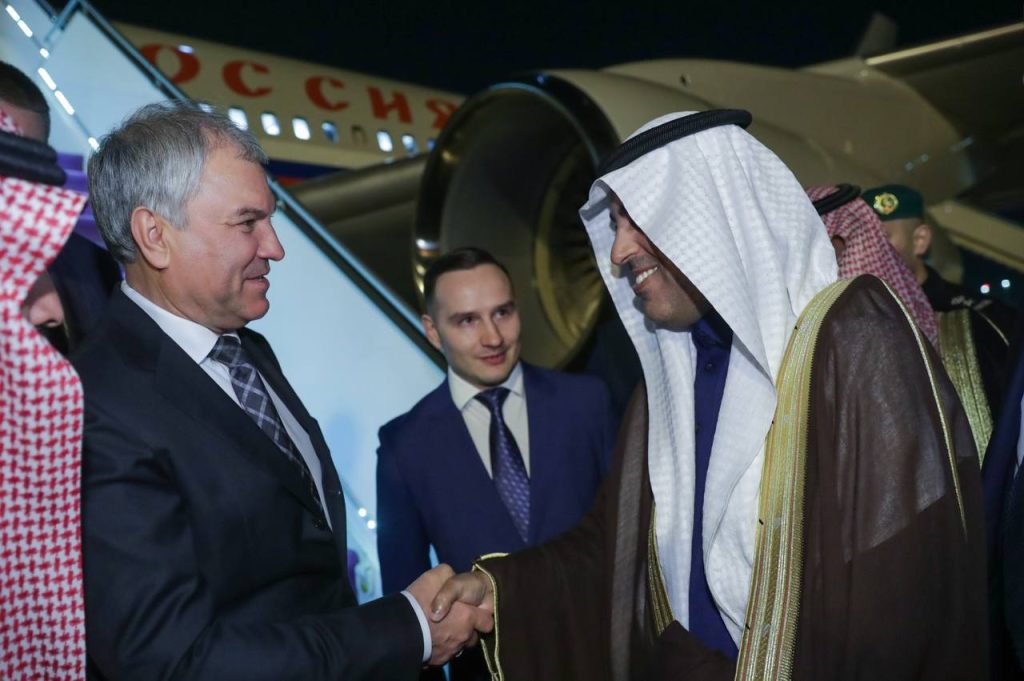 Володин с делегацией Госдумы прибыл в Саудовскую Аравию