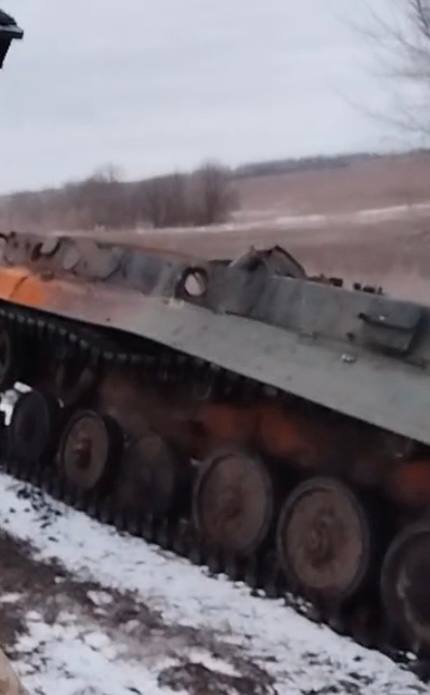 БМП-1 - уничтожена. Где-то в зоне СВО. Как ВСУ потеряна БMП - неизвестно