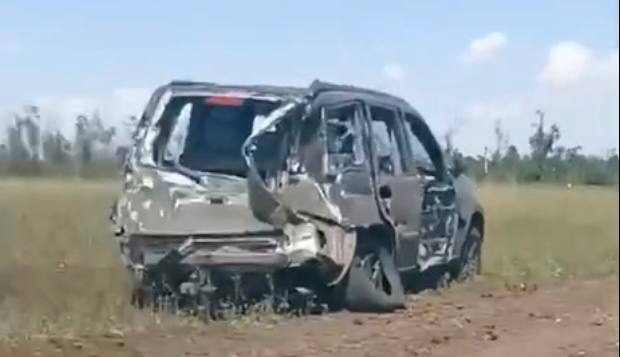 Внедорожник - поврежден. В Запорожской области
