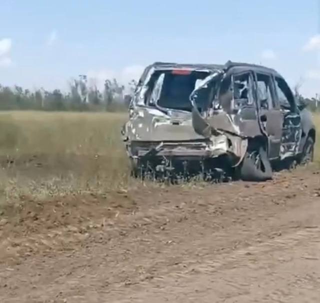 Внедорожник - поврежден. В Запорожской области