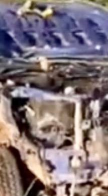 Пикап - поврежден. У с. Работино Запорожской области