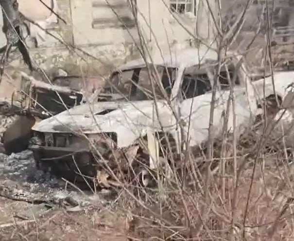 Уничтоженные украинские HMMWV, пикап и багги в Часов Яре на Бахмутском направлении