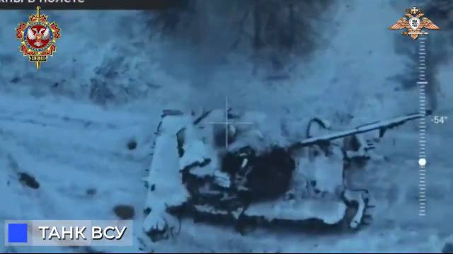 Т-64БВ - уничтожен. В с. Богдановка Донецкой области