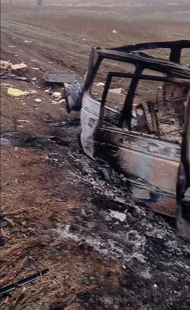 Внедорожник - уничтожен. В Херсонской области