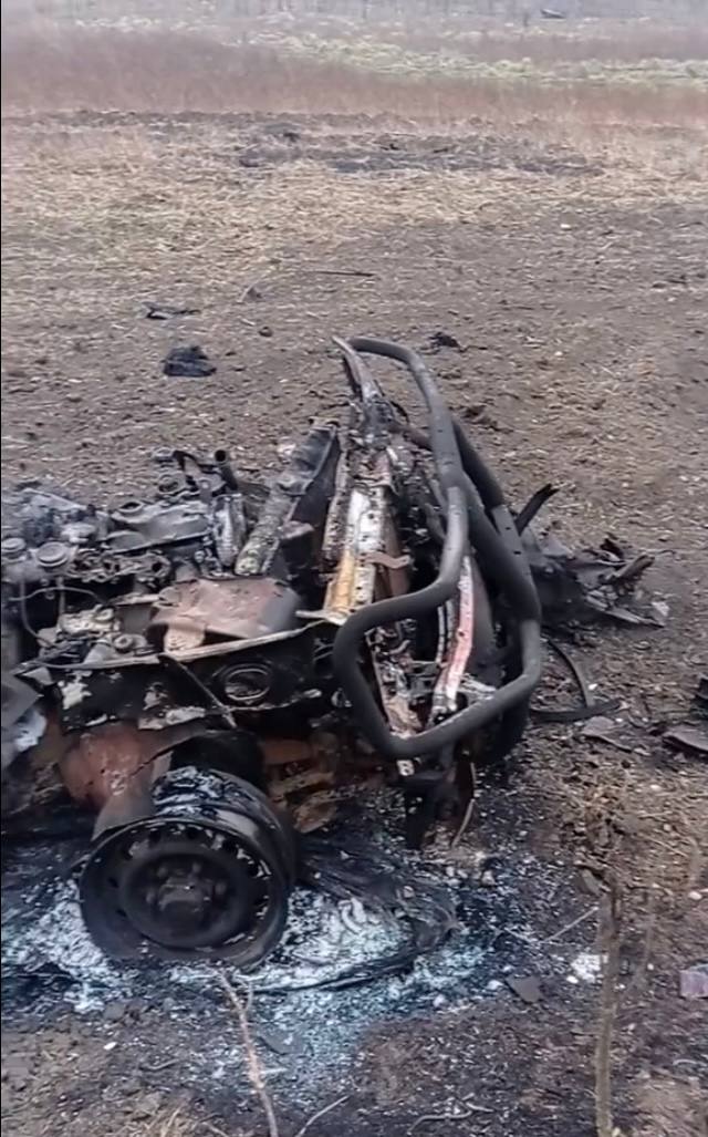 Внедорожник - уничтожен. В Херсонской области