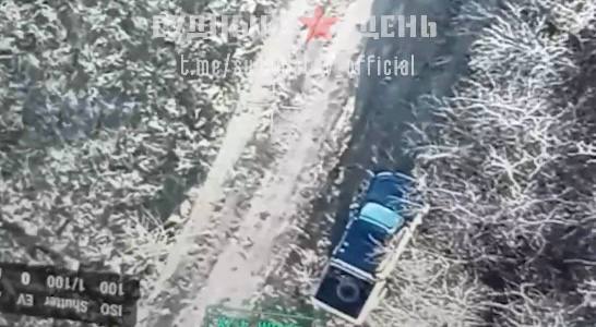 Удар по Mitsubishi L200 IV FPV-дроном пp. «Судный день»