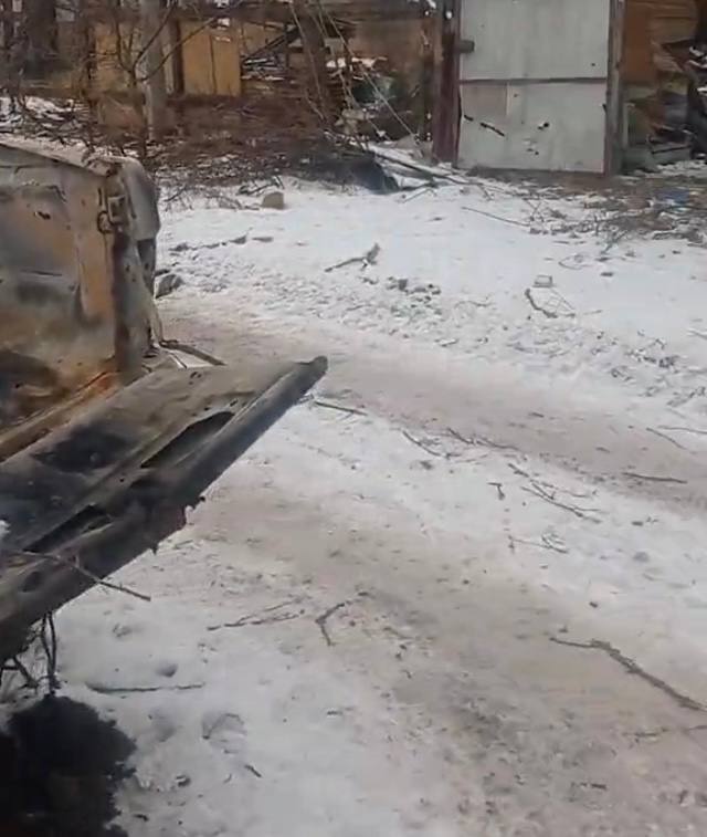 Пикап - уничтожен. В  Харьковской области