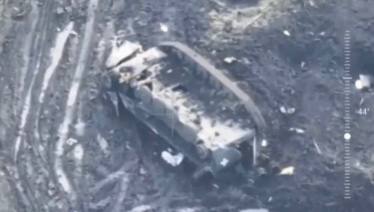 БМП-1 - уничтожена. Северо-восточнее села Урожайное в Донецкой области