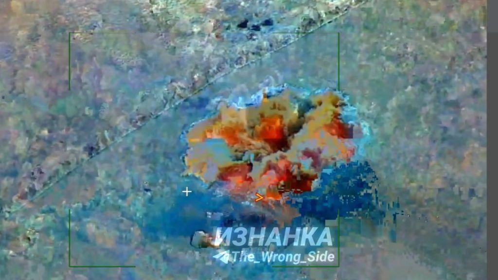 Уничтожение пусковой установки ЗРК NASAMS украинской армии возле села Малышевка в Запорожской области, около 50 км от линии фронта