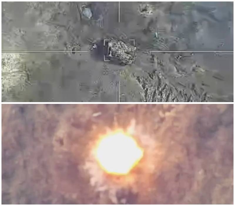 Т-64БВ - уничтожен. В Донецкой области