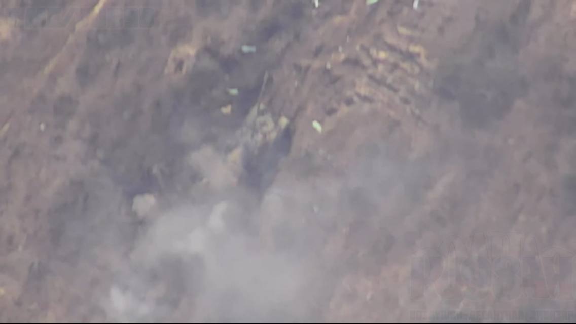Т-64БВ - уничтожен. В Донецкой области