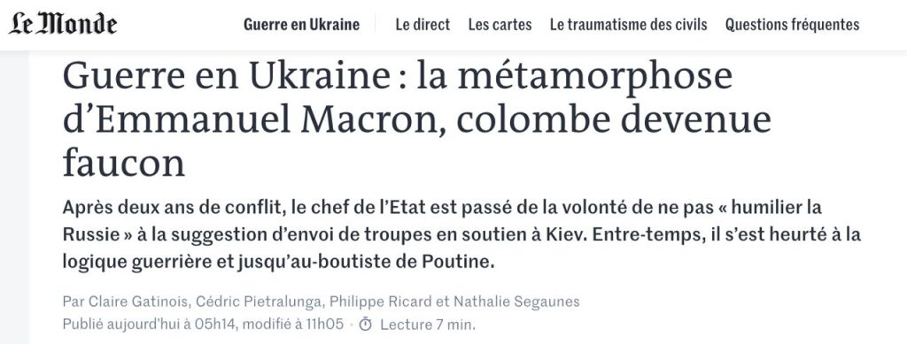 Макрон заявил, что отправит французских военных в Одессу в текущем году — Le Monde