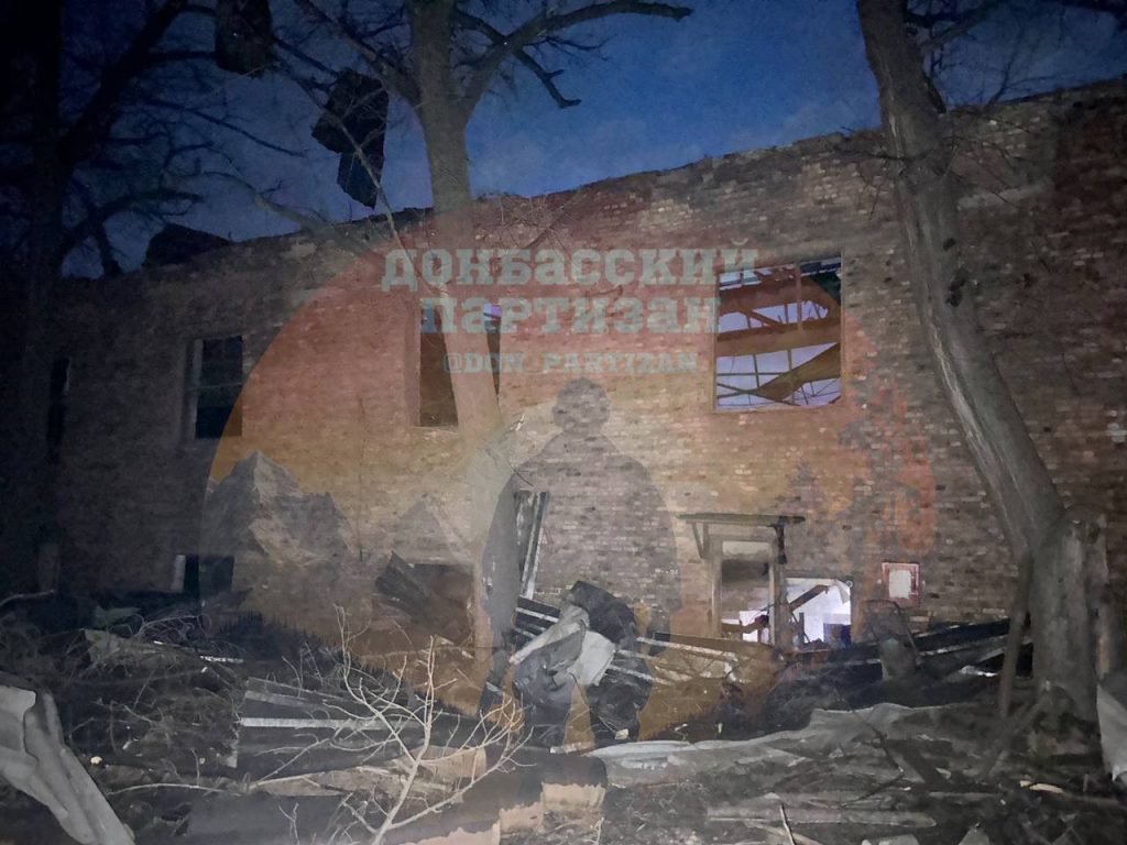 Удар по пункту дислокации разведподразделения противника в Новогродовке