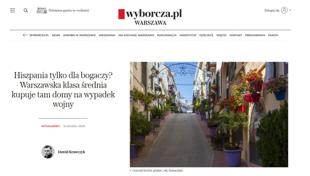 Поляки бросились скупать жилье в Испании, опасаясь войны с Россией