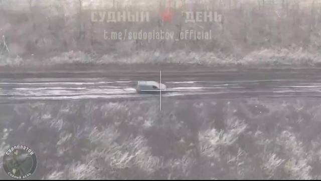 Пикап - поражен. Удар по Mitsubishi L200 IV ВСУ FPV-дроном пp. «Судный день»