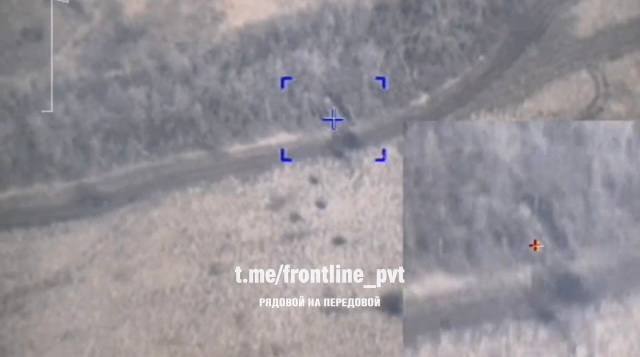 2С1 Гвоздика - уничтожена. Возле трассы T0513  южнее н.п Резниковка  в  Донецкой области