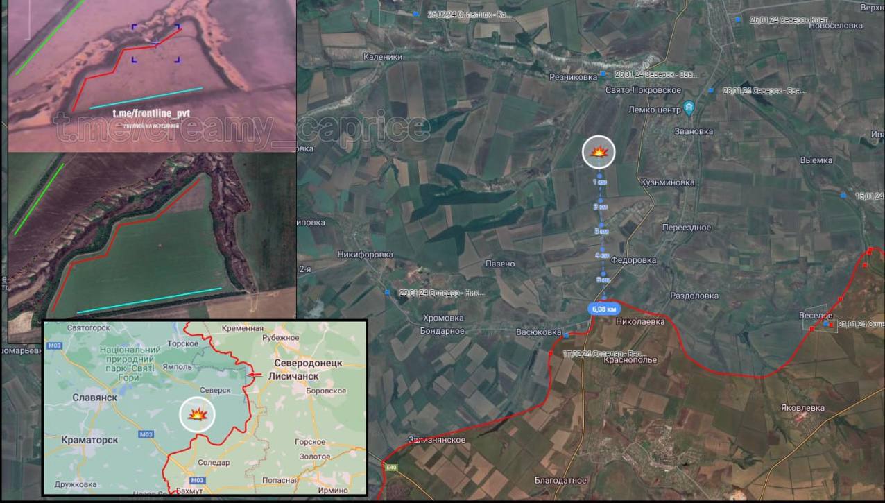 2С1 Гвоздика - уничтожена. Возле трассы T0513  южнее н.п Резниковка  в  Донецкой области