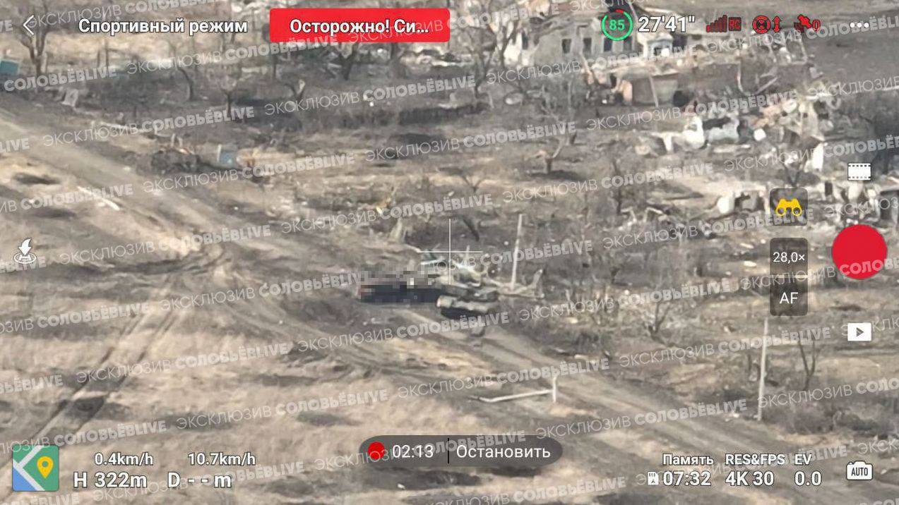 M1A1SA Abrams - поврежден и брошен