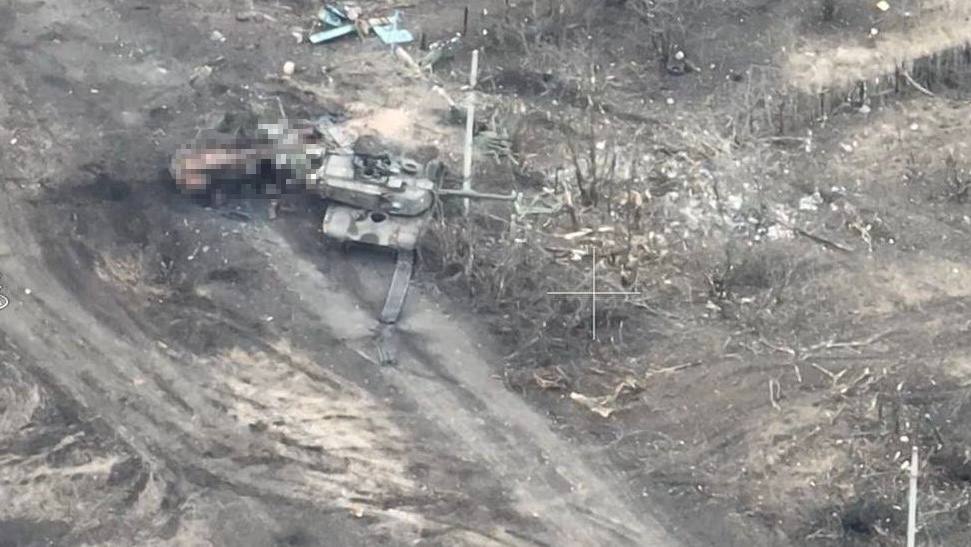M1A1SA Abrams - поврежден и брошен