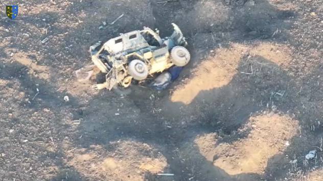 International MaxxPro - уничтожен. В Запорожской области