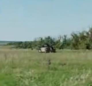 M113 - уничтожен. У с. Левадное Запорожской области