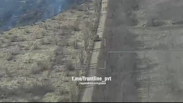 Т-72М1 - уничтожен. Возле с. Звановка Донецкой области