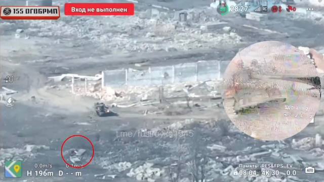 Т-72М1 - уничтожен. В северо-восточной части с Новомихайловка Донецкой области