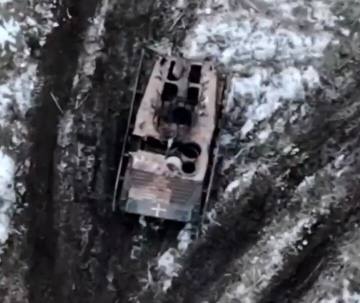 БМП-1 - уничтожена. У с. Александровка Сумской области