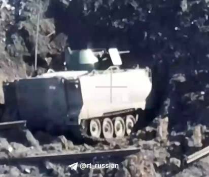 M113 - трофей. Возле г. Авдеевка Донецкой области