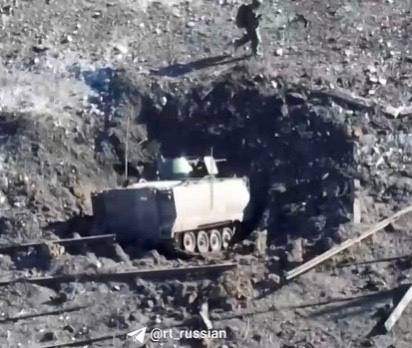 M113 - трофей. Возле г. Авдеевка Донецкой области