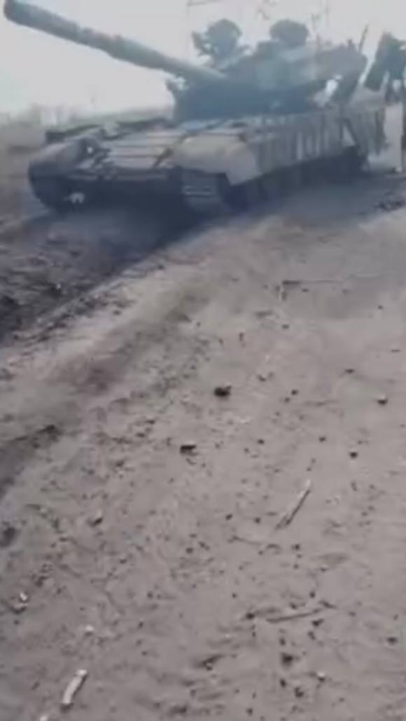Т-64БВ - уничтожен. В Запорожской области