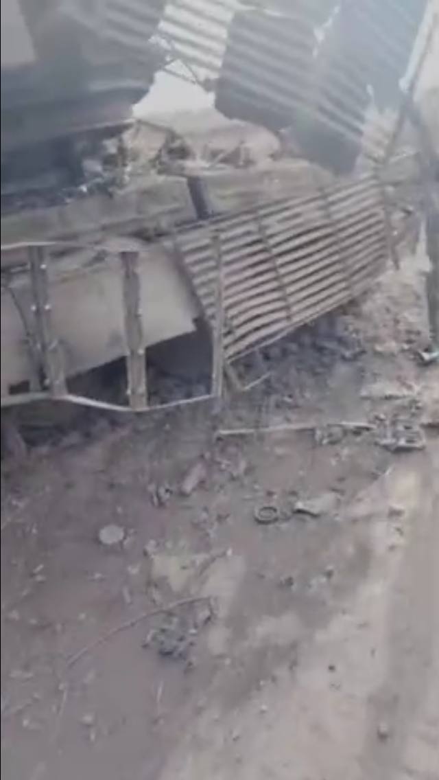 Т-64БВ - уничтожен. В Запорожской области
