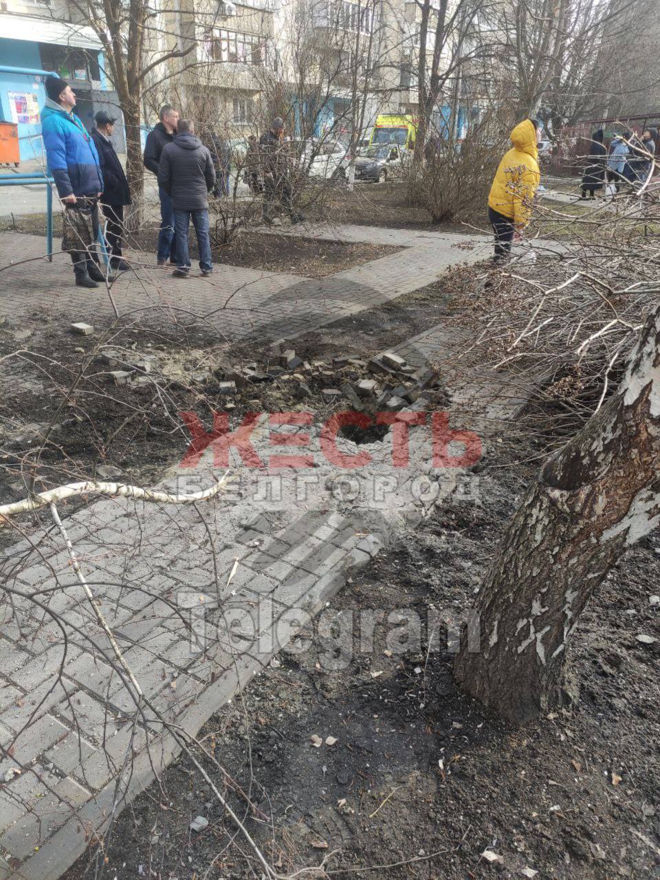 Последствия очередного утреннего обстрела Белгорода из украинских РСЗО