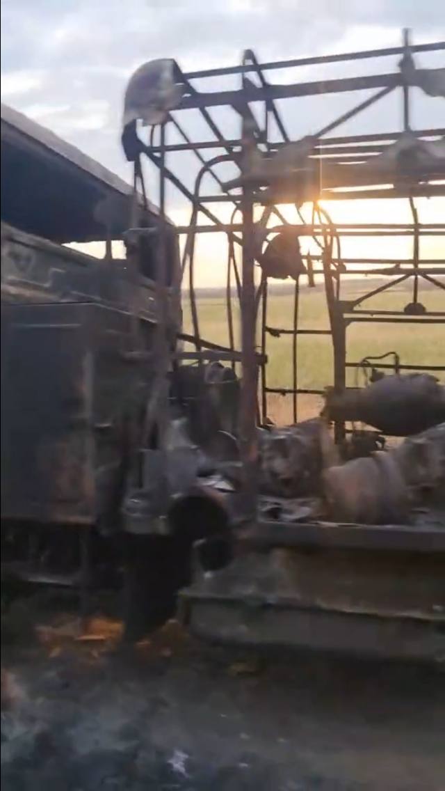 ГАЗ-66 - уничтожен. В Херсонской области