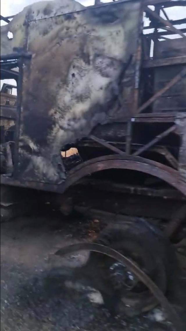 ГАЗ-66 - уничтожен. В Херсонской области