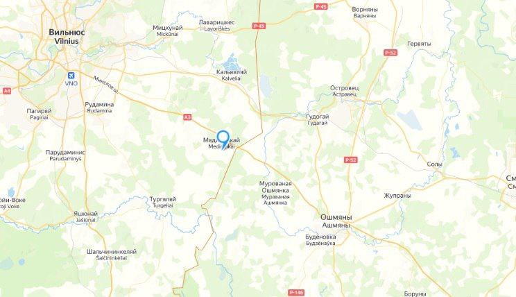2 км от границы с Белоруссией. Вчера