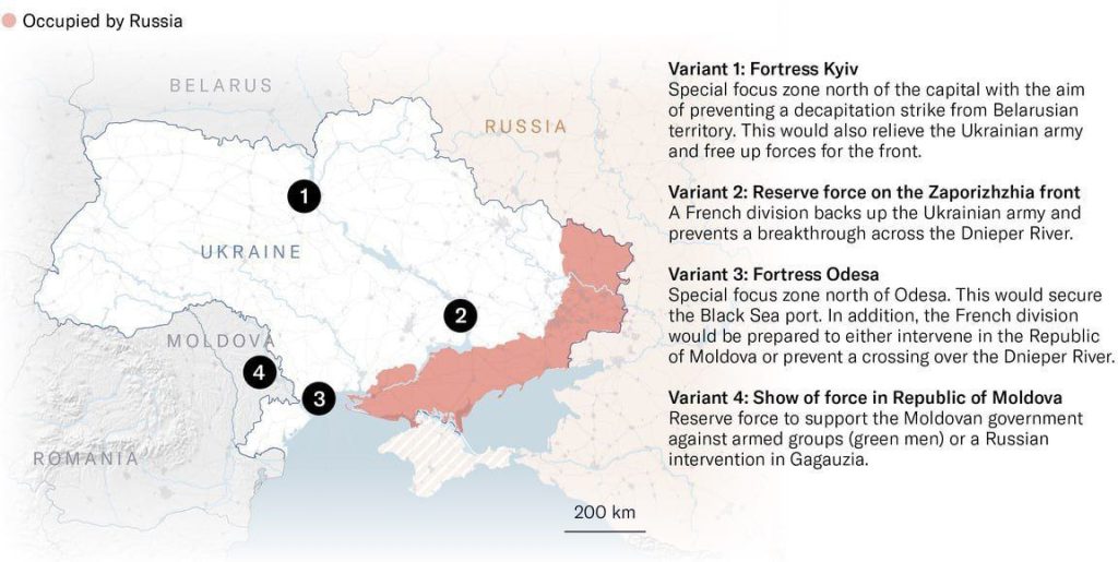 В Европе продумали четыре сценария, как французские войска могут принять участие в конфликте на Украине