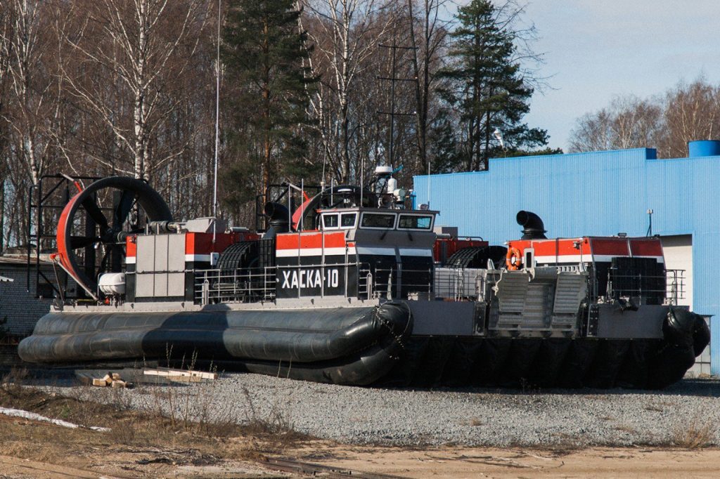 Рыбинская верфь совершила спуск судна на воздушной подушке «Хаска-10»