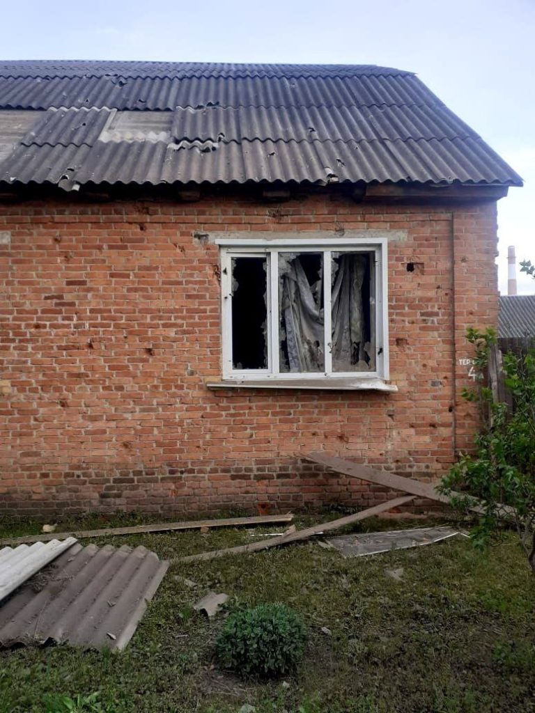 Под обстрелом вновь посёлок Тёткино Курской области