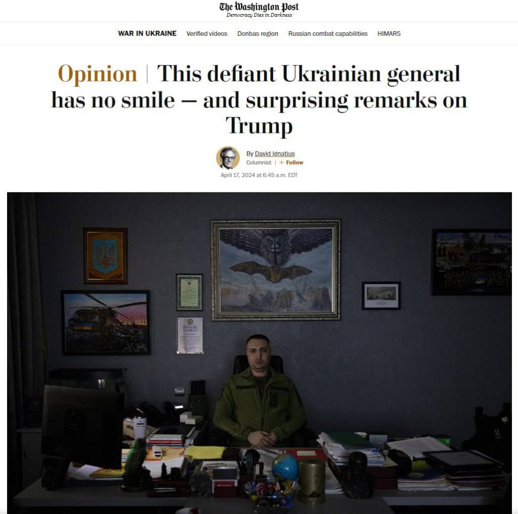 Глава ГУР Украины Кирилл Буданов в интервью The Washington Post грозит новыми рейдами боевиков т.н. "РДК" и атаками дронов по территории России