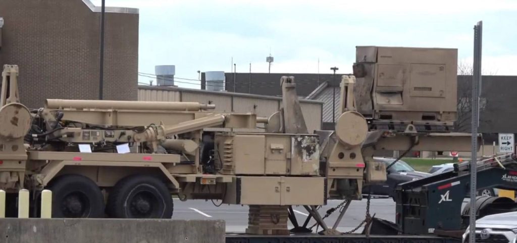 Доставка поврежденной пусковой установки из состава ЗРК MIM-104 Patriot в международный аэропорт Гаррисберга в США бортом Ан-124-100М авиакомпании «Антонов»