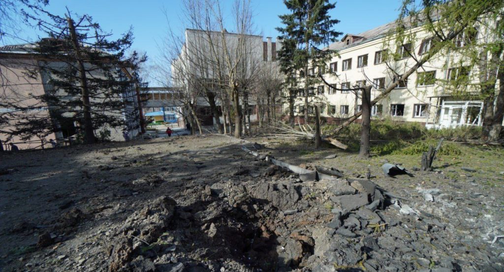 Также в Харькове ночью прилетело по зданию спортивного колледжа, которое использовалось в качестве ПВД укровермахта
